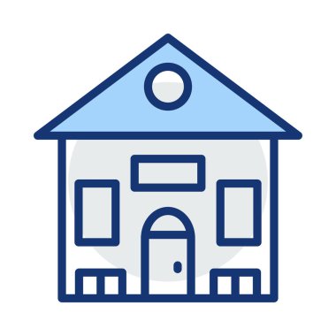 Kutsal kişilerin resmi, vektör çizim Bina mimari, 