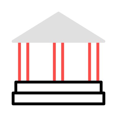 Banka mahkeme vektör çizim oluşturma 