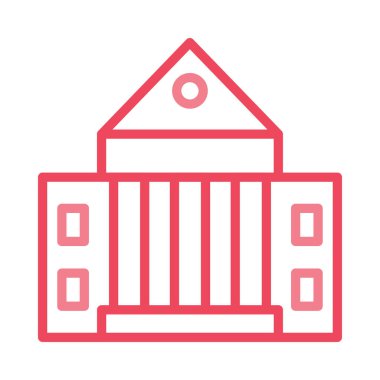 Mahkeme banka vektör çizim oluşturma