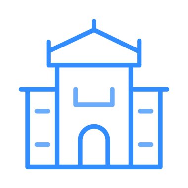 Ofis Plaza vektör çizim Binası