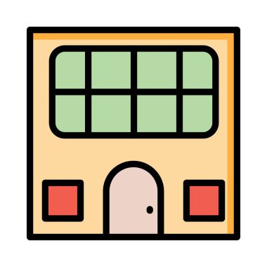 daire ev vektör çizim 