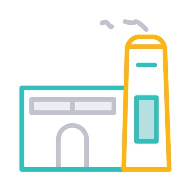 Factroy sanayi tesisi vektör çizim