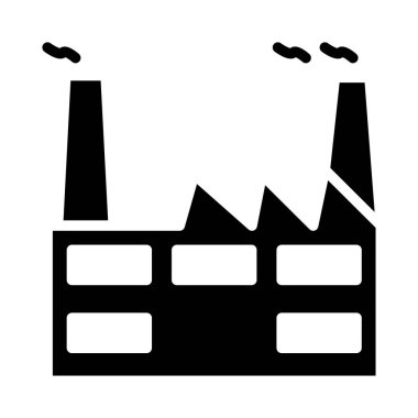 endüstriyel bina, kutsal kişilerin resmi, vektör çizim 