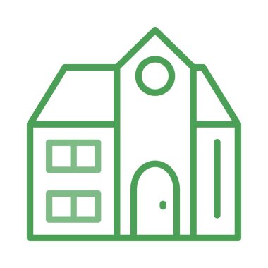 ev daire ev vektör çizim