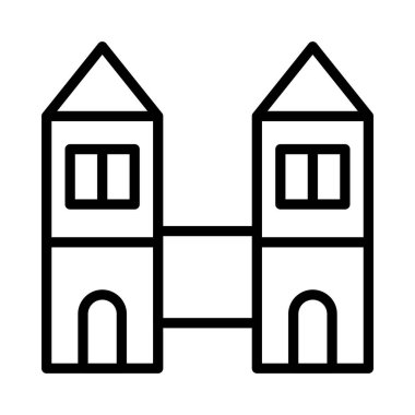 plaza Tower vektör çizim oluşturma