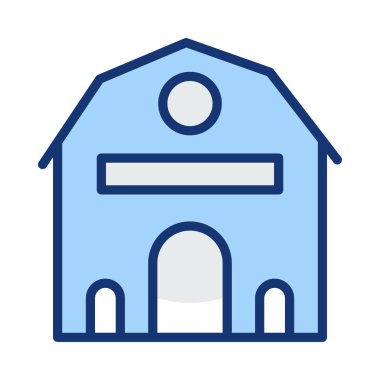 Kutsal kişilerin resmi, vektör çizim Bina mimari, 