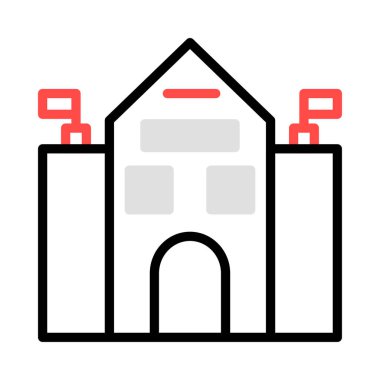 Banka mahkeme vektör çizim oluşturma 