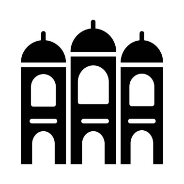 Cami bina dini vektör çizim