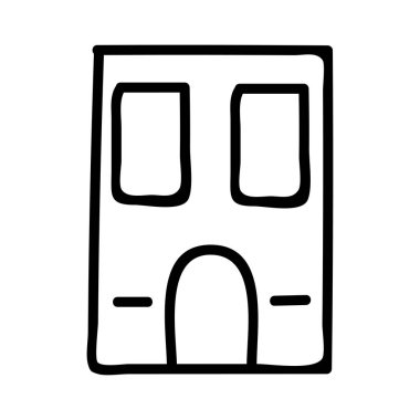 Bina, ofis, daire. Vektör çizim 