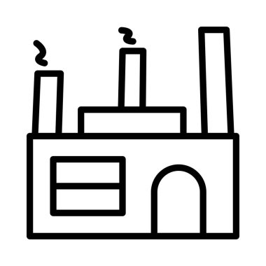 endüstriyel bina, kutsal kişilerin resmi, vektör çizim 