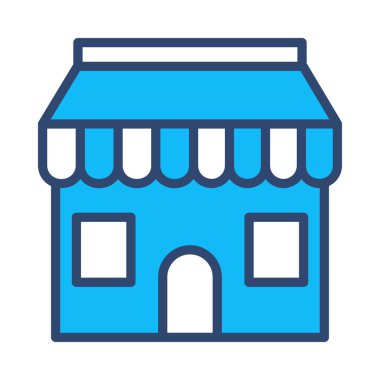 Otel, kutsal kişilerin resmi, vektör çizim Binası 