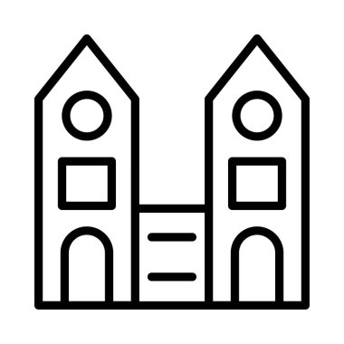 tower plaza vektör çizim oluşturma
