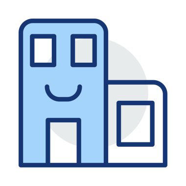 Office apartmanın vektör çizim 