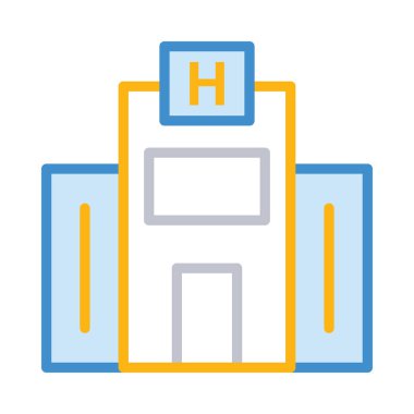 Hastane Emlak klinik vektör çizim