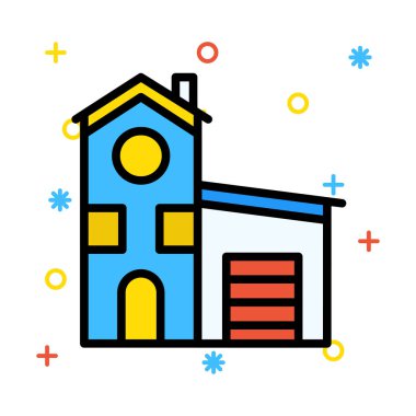 ev çekim ev vektör çizim 