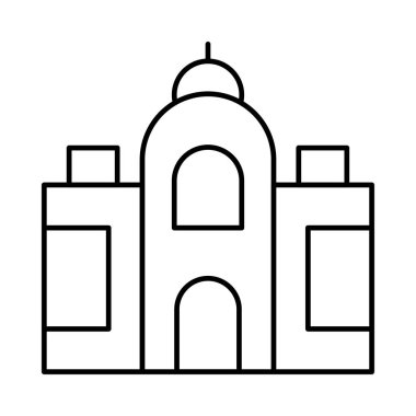 Kilise, bina simgesi. Vektör çizim 