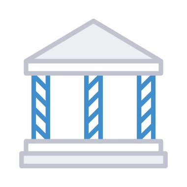 Mahkeme banka vektör çizim oluşturma