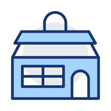 Kutsal kişilerin resmi, vektör çizim Bina mimari, 