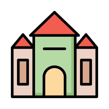 ev apartman vektör çizim 