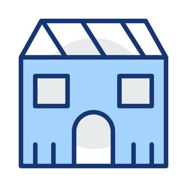 vektör çizim bina mağaza dükkan 