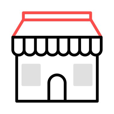 Otel, kutsal kişilerin resmi, vektör çizim Binası 