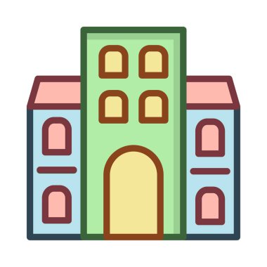 ev daire ev vektör çizim 