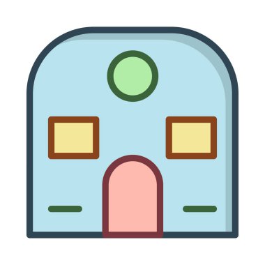 daire ev vektör çizim 