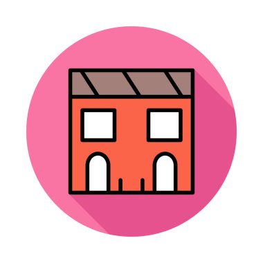 Motel ev ofis vektör çizim 