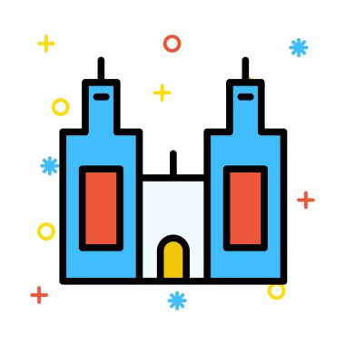 vektör çizim bina plaza tower 