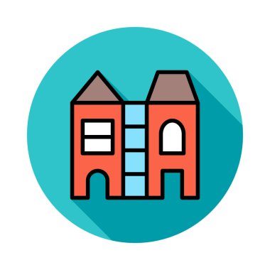 Bina, ofis, daire. Vektör çizim 