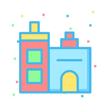 motel Apartment vektör çizim oluşturma