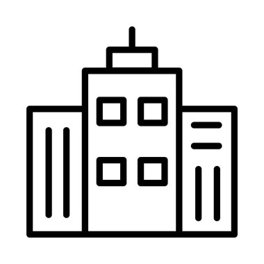 Bina, ofis, daire. Vektör çizim 