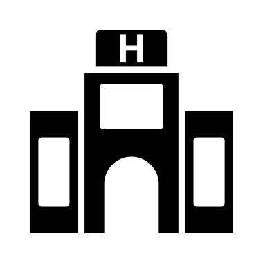 vektör çizim bina hastane Kliniği