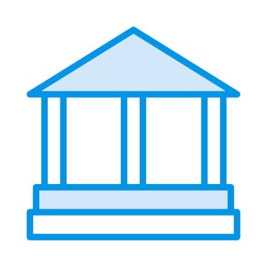 Banka mahkeme vektör çizim oluşturma