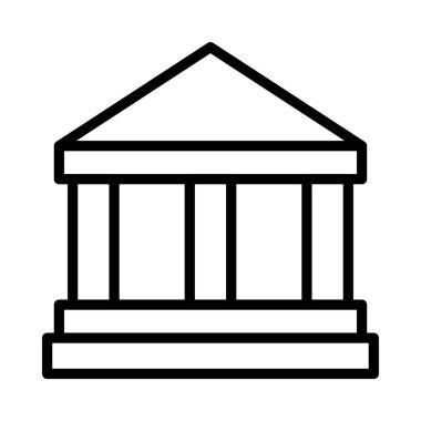 Banka mahkeme vektör çizim oluşturma