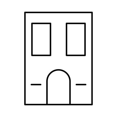 Kutsal kişilerin resmi, vektör çizim Bina mimari, 