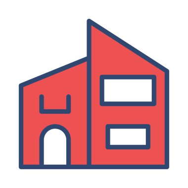 Ofis vektör çizim apartman binası