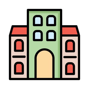 ev daire ev vektör çizim 