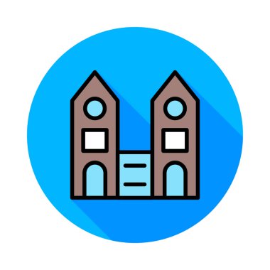 tower plaza vektör çizim oluşturma 