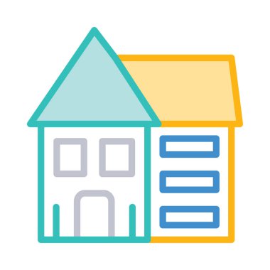 daire ev vektör çizim