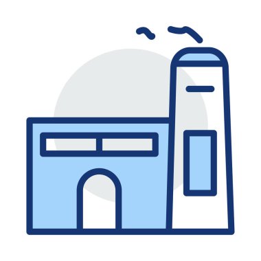 Factroy sanayi tesisi vektör çizim 