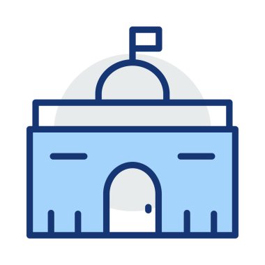 Emlak vektör çizim bina Camii 