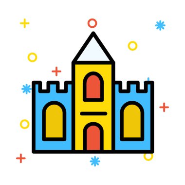 kale kale kule vektör çizim 