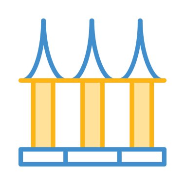 Banka mahkeme vektör çizim oluşturma