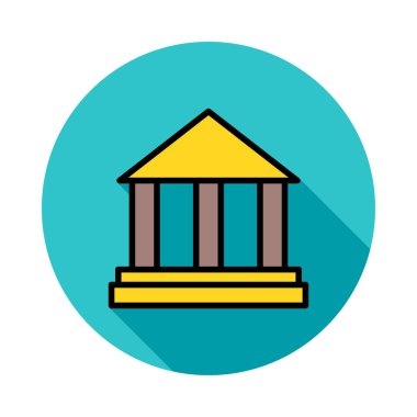 Mahkeme banka vektör çizim oluşturma 