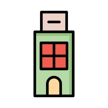 motel ev inşa vektör çizim 