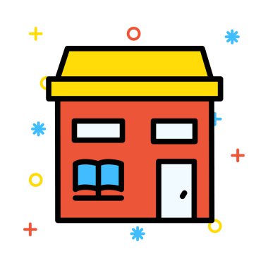 Dükkanı süper market vektör çizim depolamak 