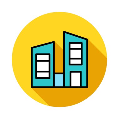 Bina alışveriş merkezi plaza vektör çizim 