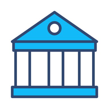 Mahkeme banka vektör çizim oluşturma