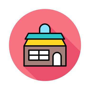 daire ev vektör çizim 